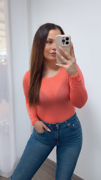 Transparentes Trend Oberteil / coral Art. 14491