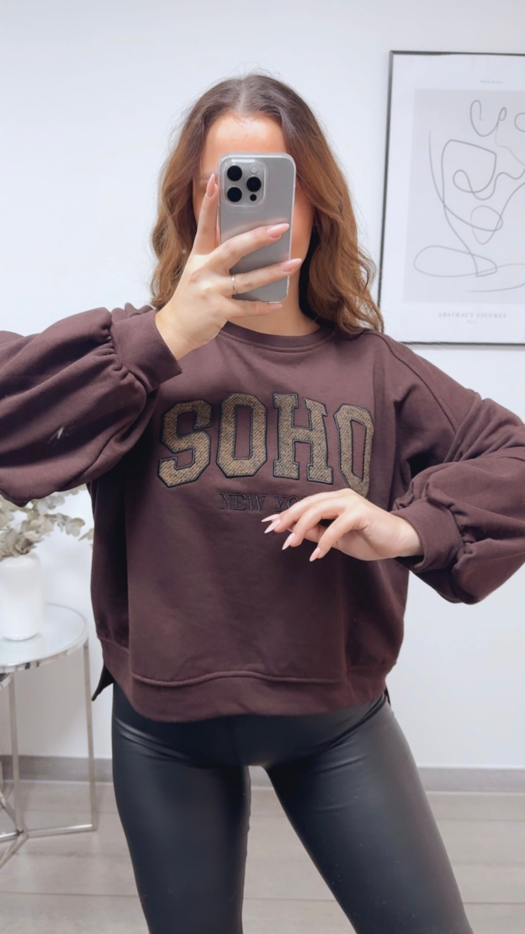 Sweater " SOHO " / dunkel braun Art. 13158