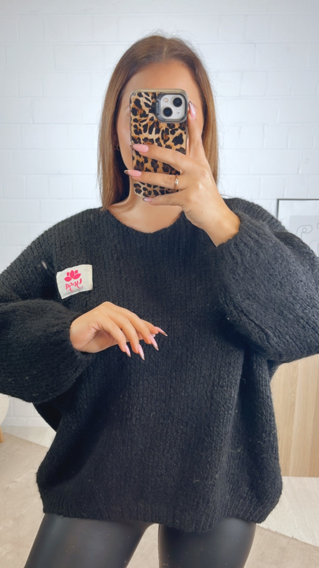 Strick Pullover " Yoga " / schwarz Art. 12871