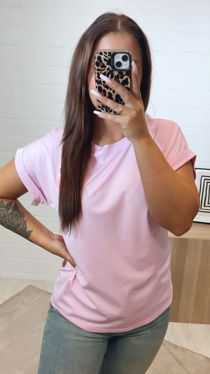 T-Shirt "AmoreMio" / rosa Art.12276