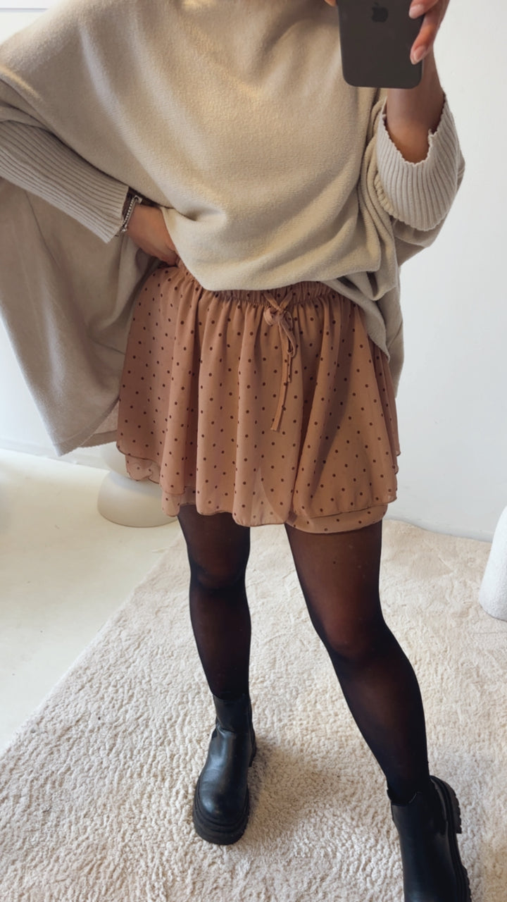 PUNKTE leichter Rock / soft apricot - Camel Art. 13141