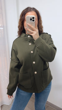 Jacke mit goldenen Knöpfen / khaki Art. 14097