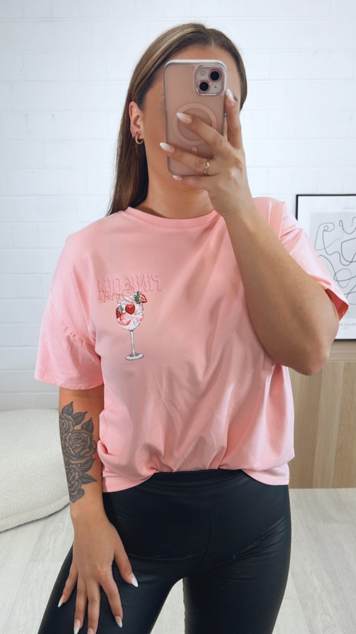 T-shirt " pink strawberry " / soft pink Art. 9540