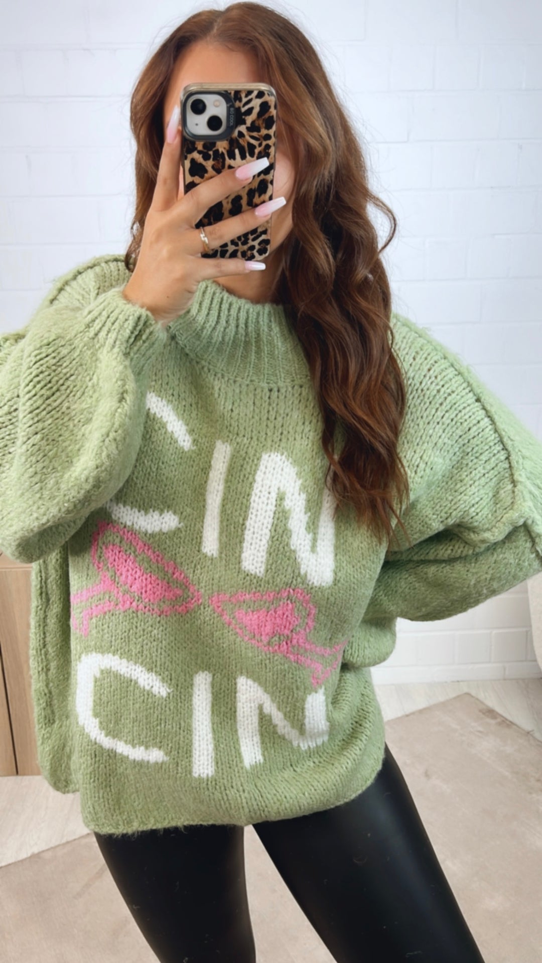 Pullover " Cin Cin " / soft matcha Art. 12315