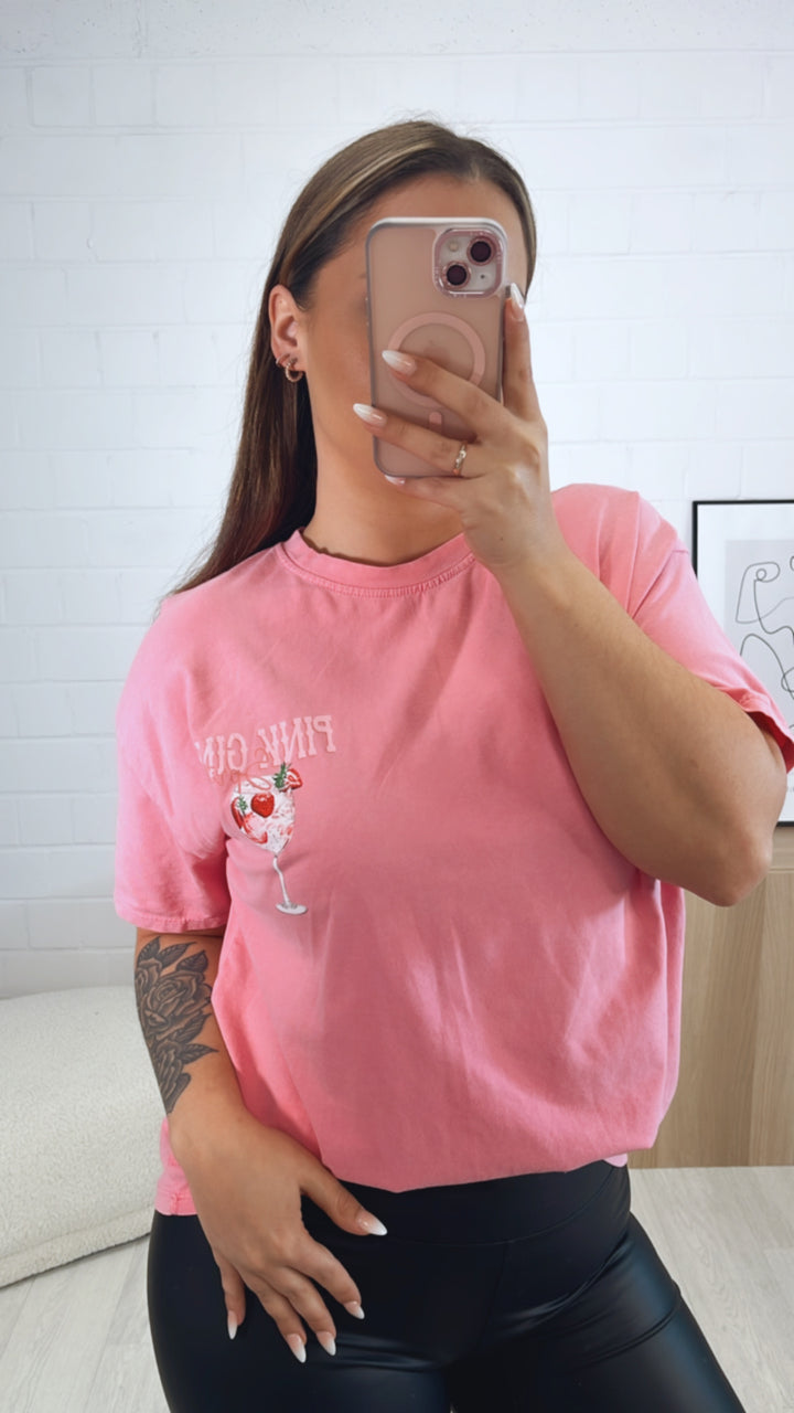 T-shirt " pink strawberry " / rosa beere Art. 9534