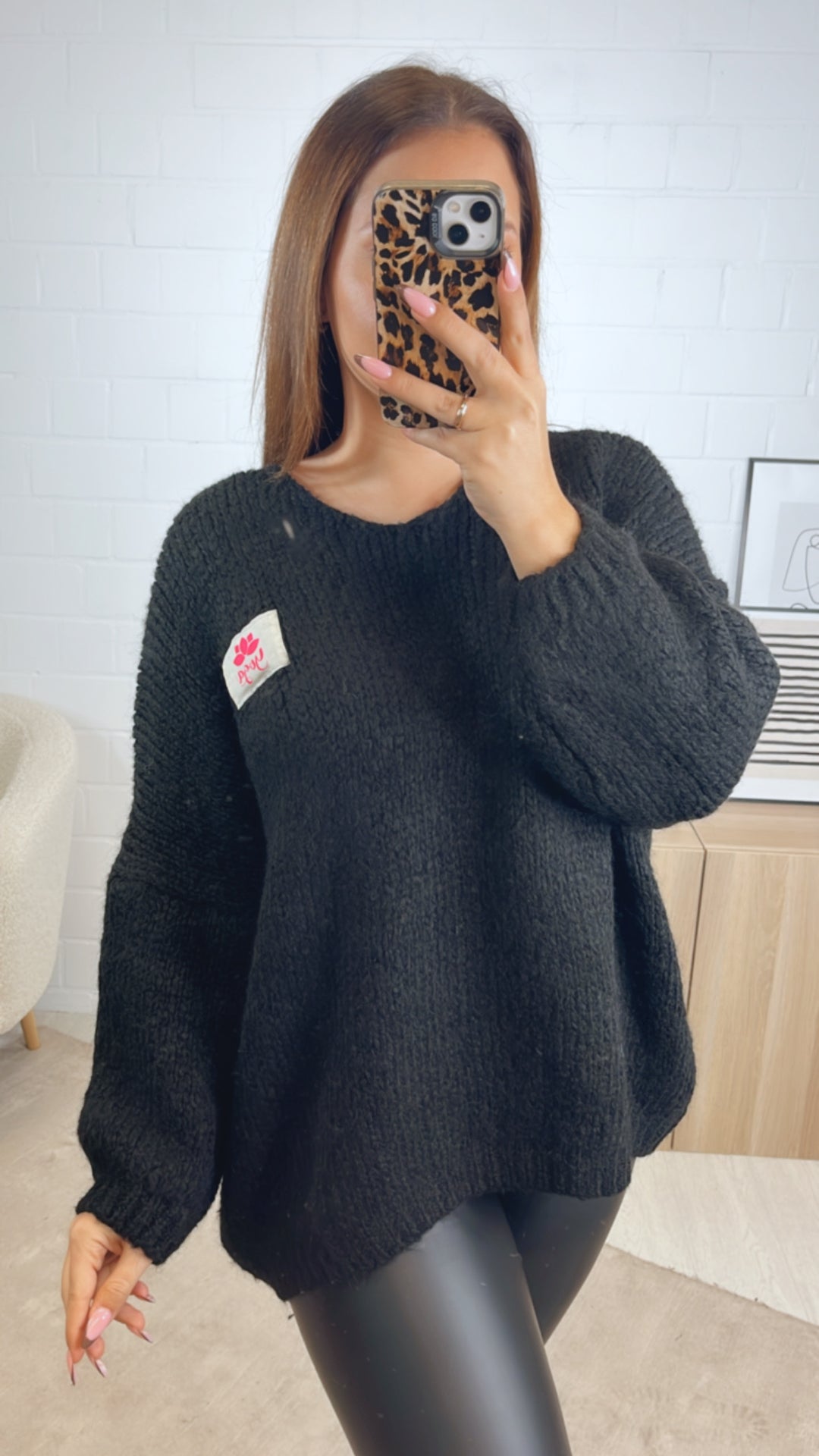 Strick Pullover " Yoga " / schwarz Art. 12871