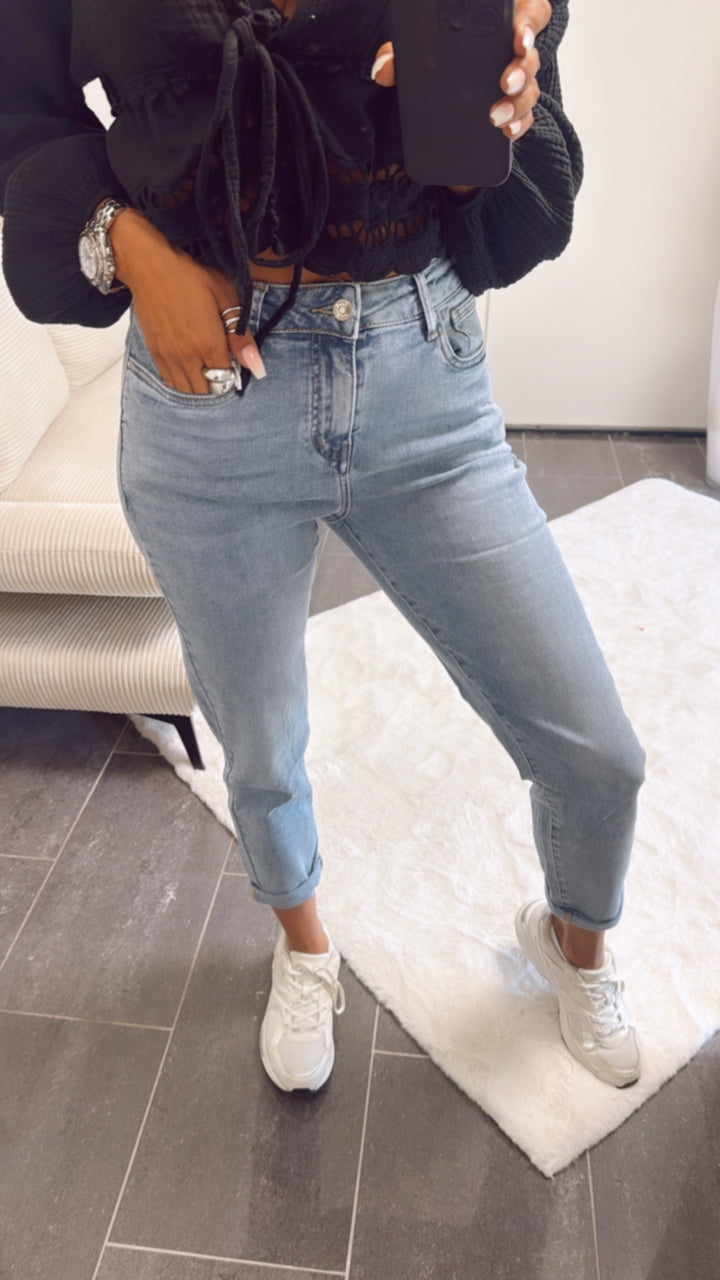 Mom - Jeans Hose " BG920-1 " / denim Art. 10975