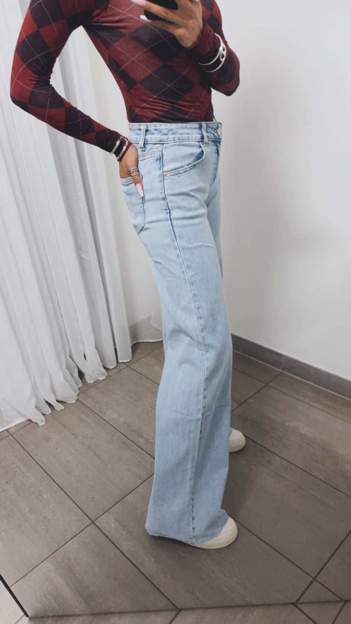 Extra Tall WIDE LEG Jeans Hose " RD7392 / RD7377" / ultra hell blau verw. Art. 14117