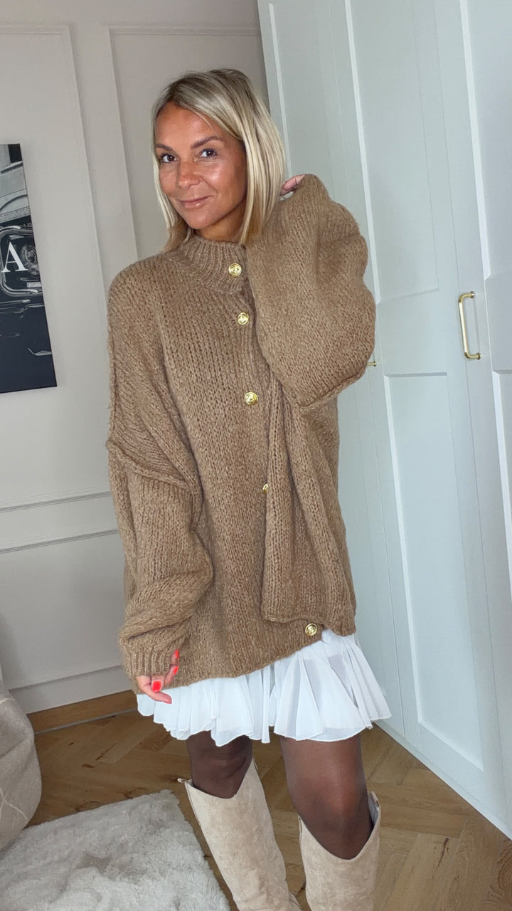 Chiffon Rock mit Volant / weiss Art. 7274