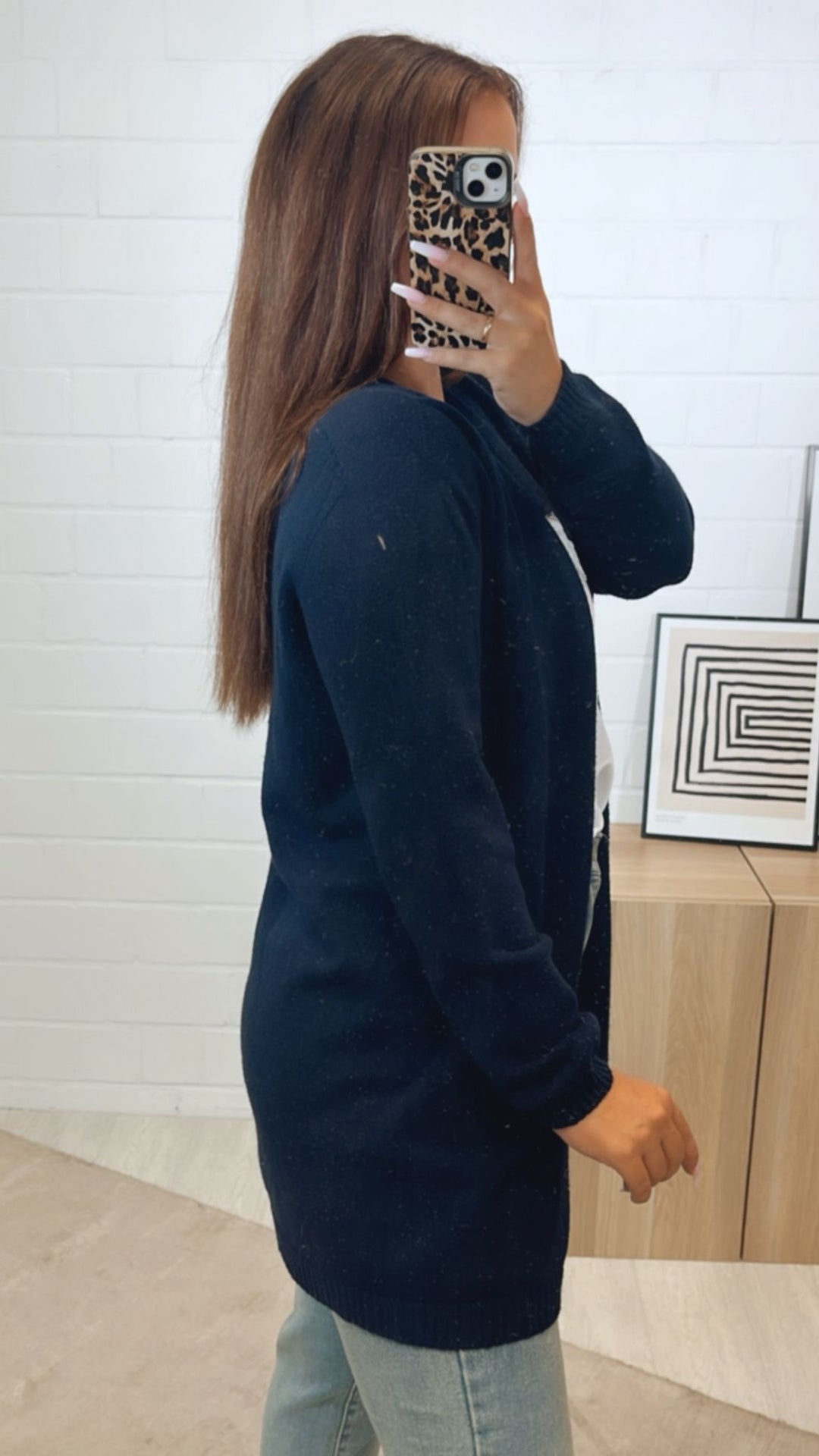 Leichter, dünner Cardigan / dunkel blau Art.12290