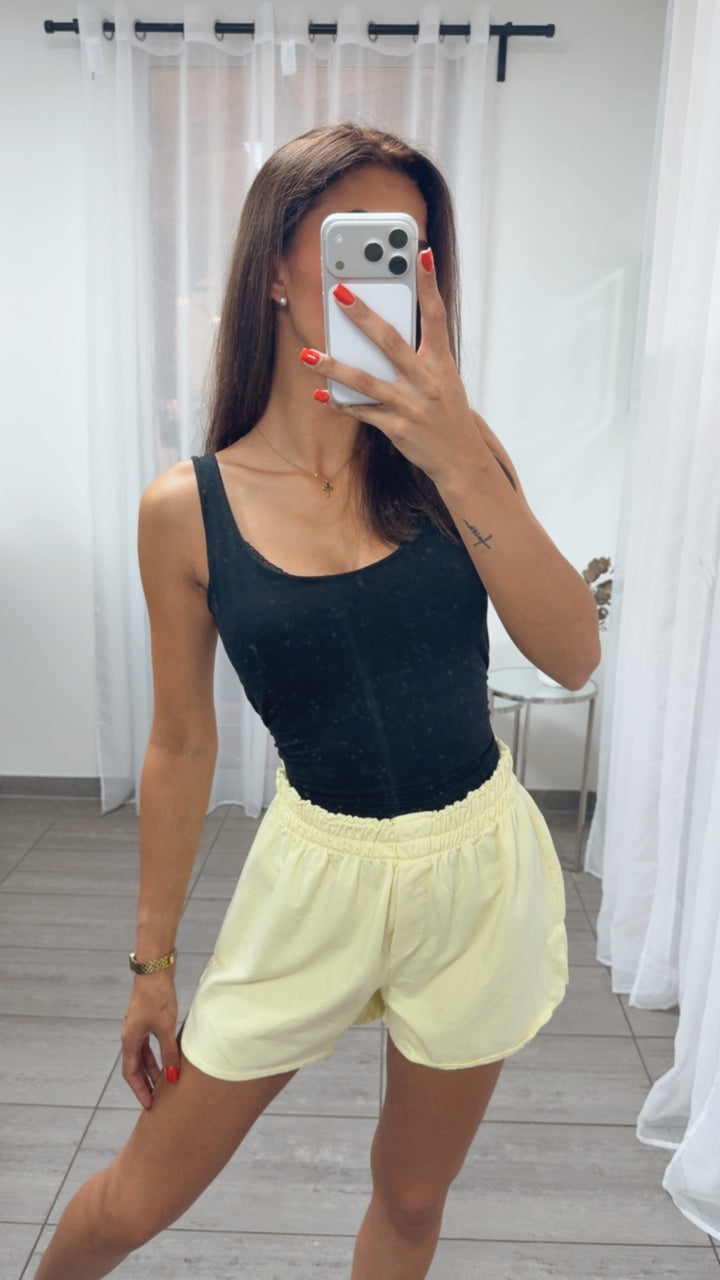 Sweat Shorts / soft gelb Art. 15489