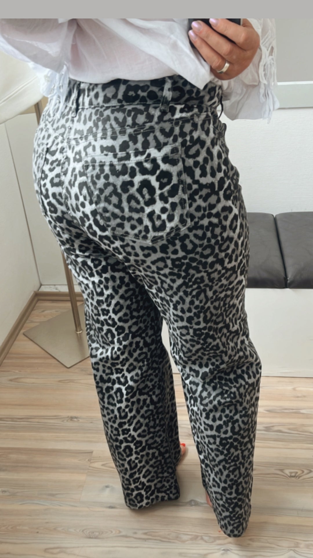 LEO Jeans Hose " 3D - 8060 " / grau Art. 10261