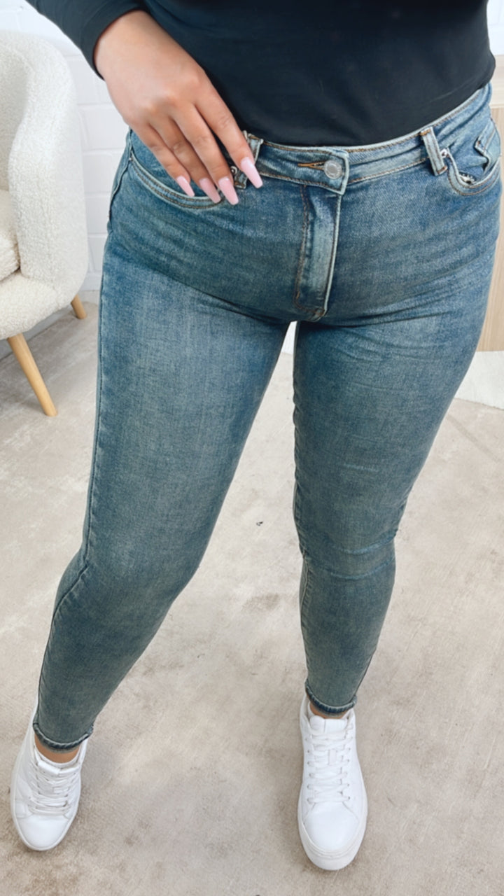 Jeans Hose " SHW8941 " / verwaschener Look Art. 12635
