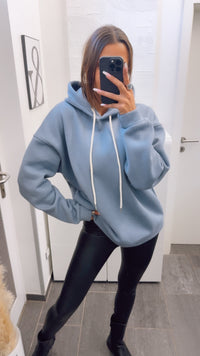 UNISEX Original mamell Hoodie / taubenblau Art. 13362