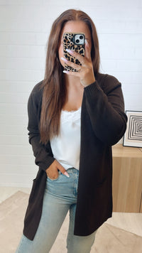 Leichter, dünner Cardigan / dunkel braun Art.12289