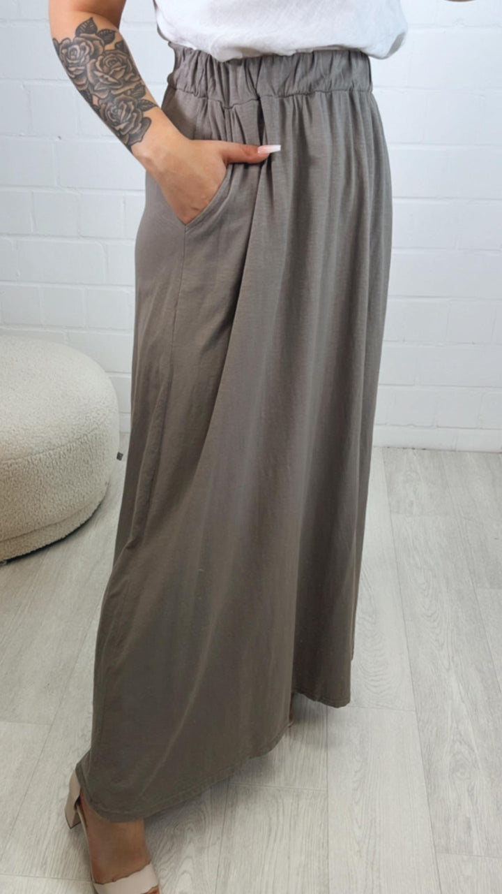 (Maxi-) Stoff Rock / taupe Art. 10189