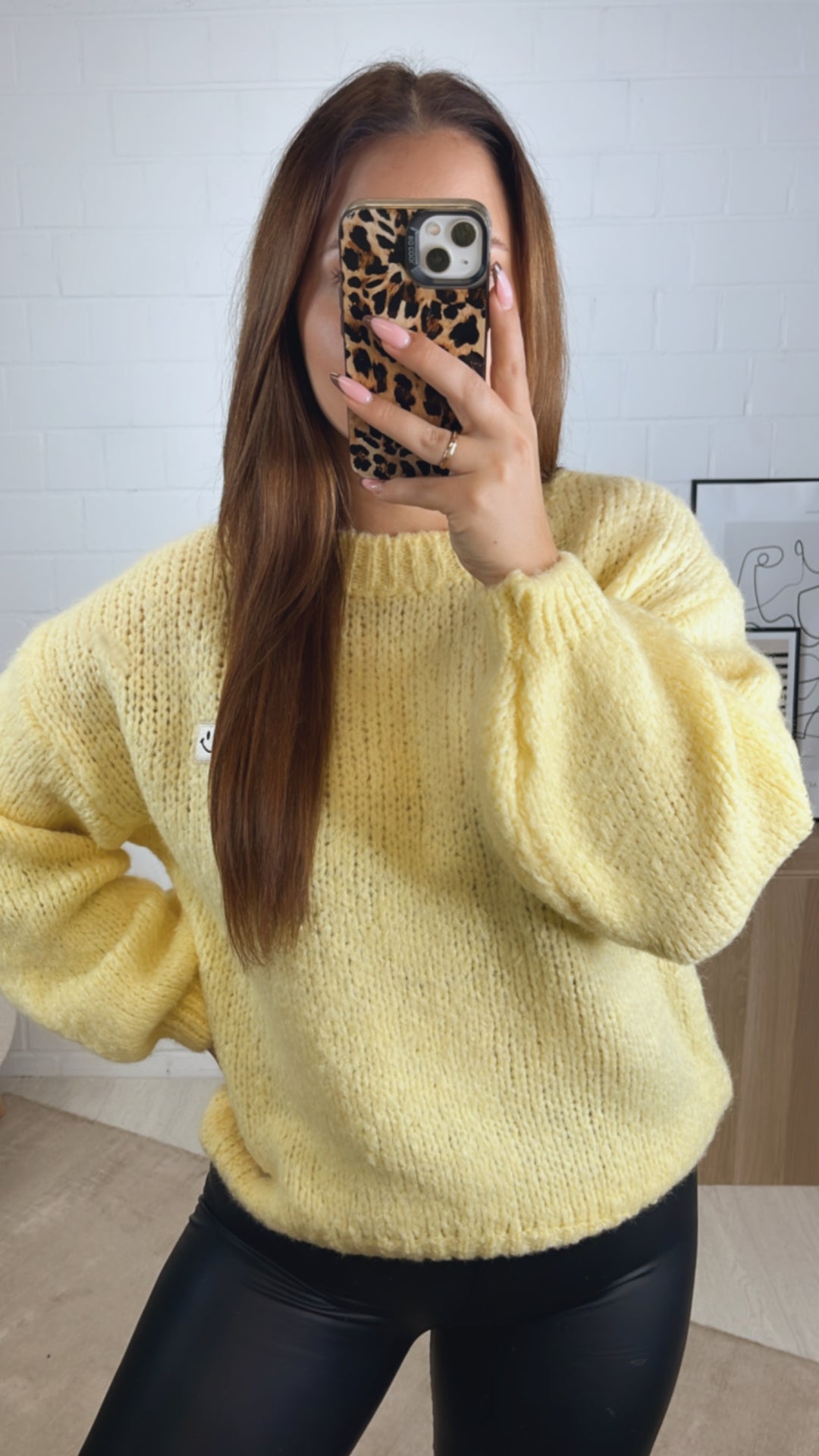 Strick Pullover " Just Be You " / soft gelb Art. 13009