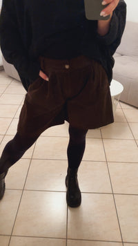 CORD Shorts / dunkel braun Art. 12954