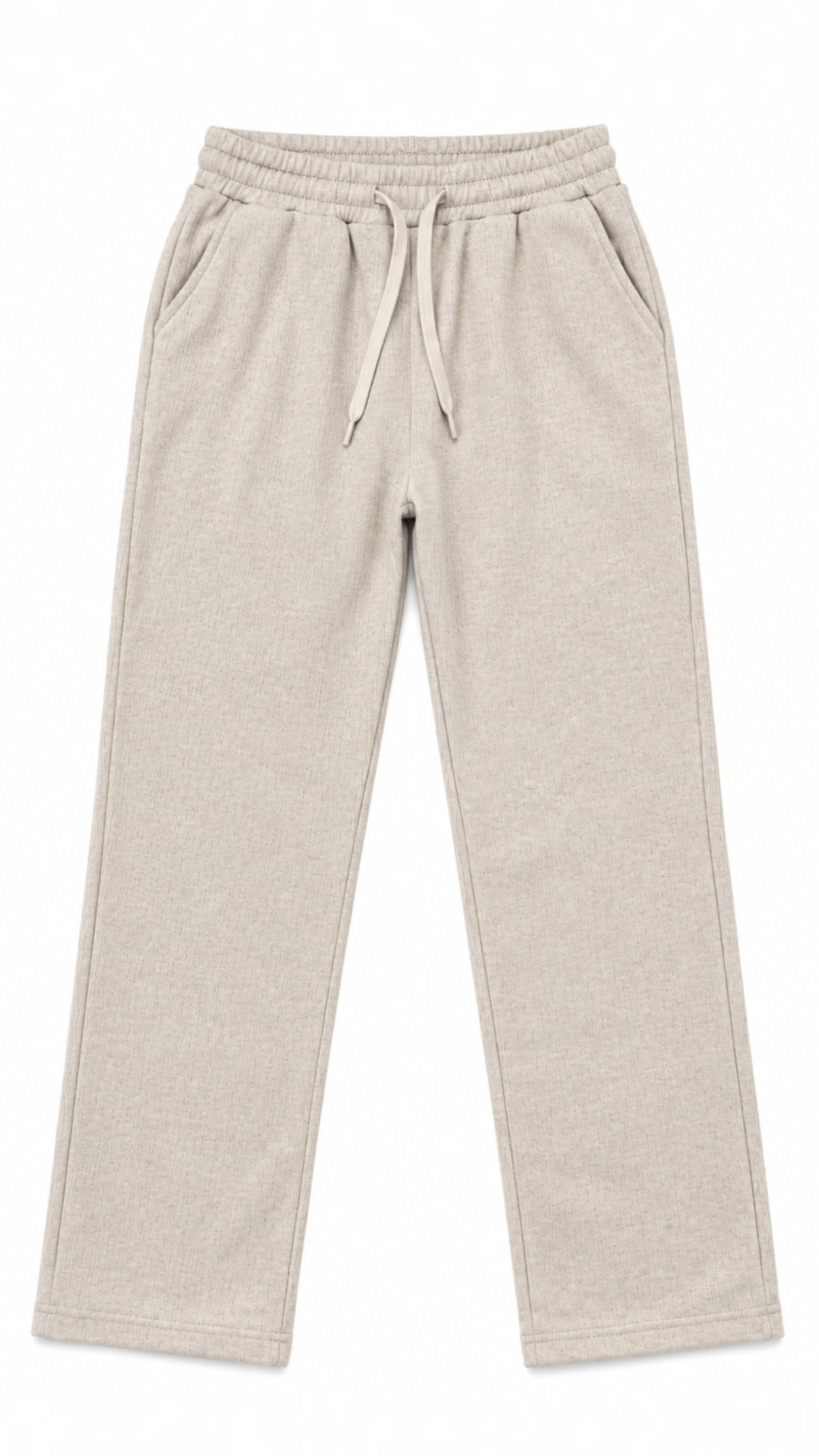 melierte Stoff Hose " JH-670 ", Fleece gefüttert / creme - beige Art. 16593