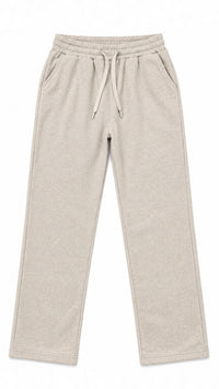melierte Stoff Hose " JH-670 ", Fleece gefüttert / creme - beige Art. 16593