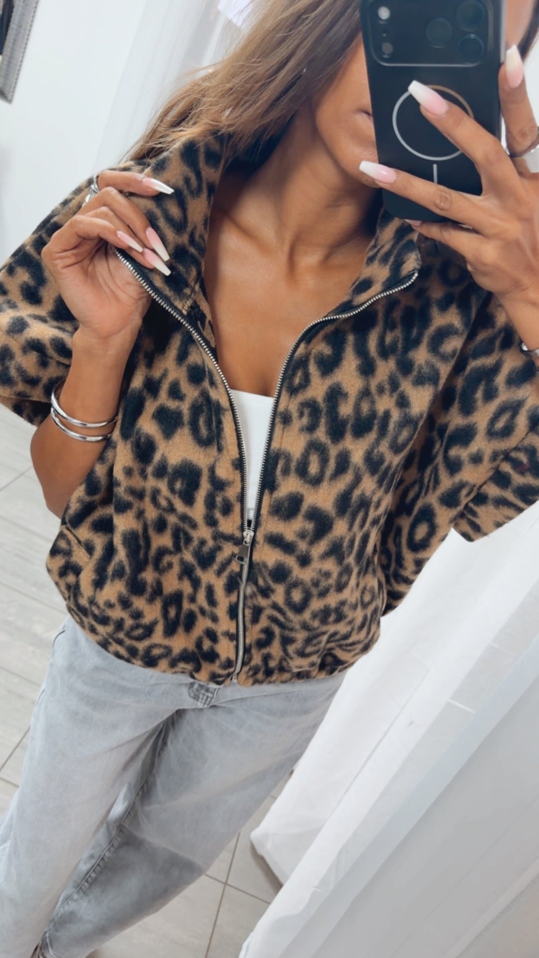 LEO kurze ultra oversize Weste / Art. 12435