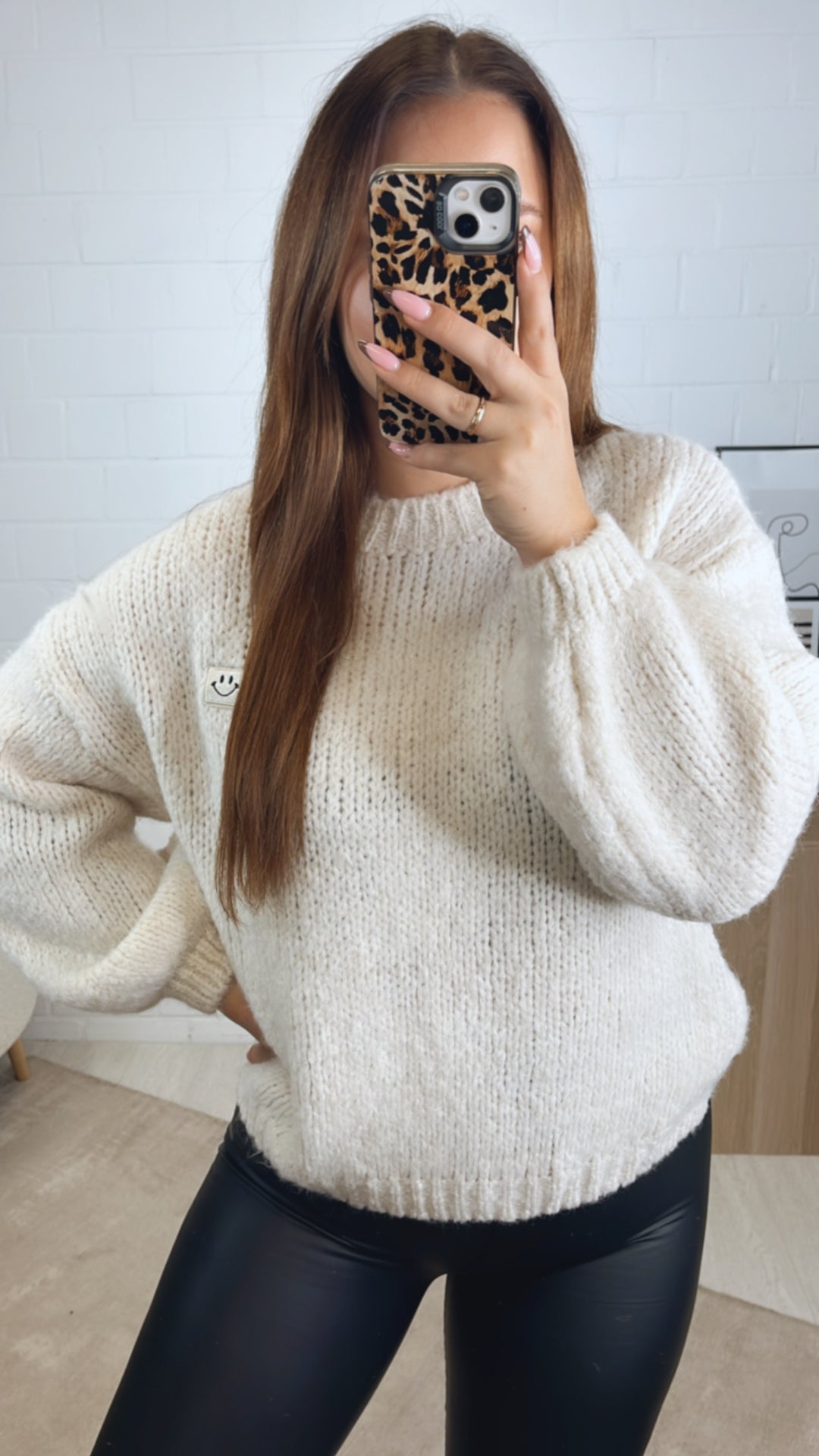 Strick Pullover " Just Be You " / wollweiss Art. 13007