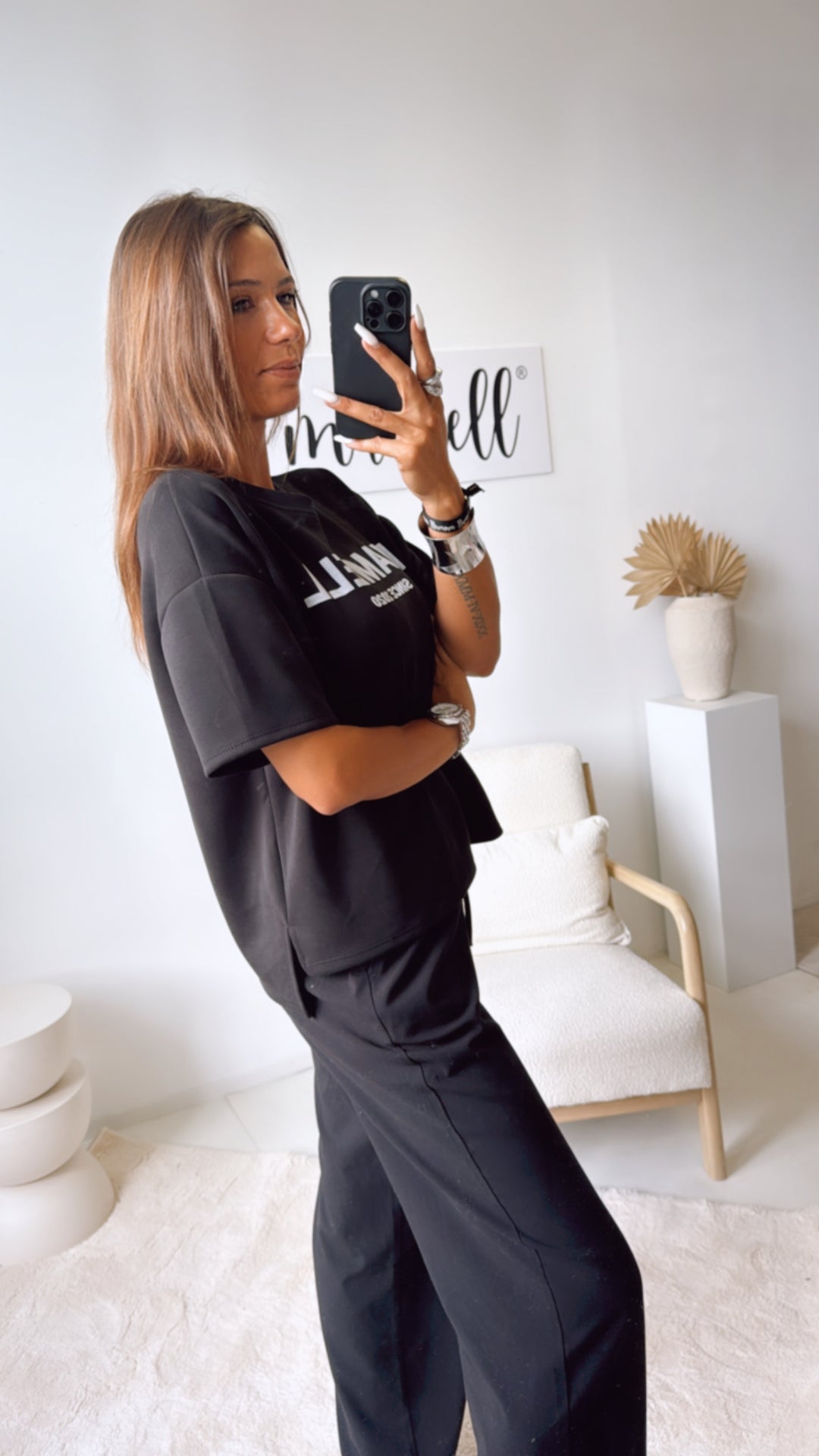 ORIGINAL " mamell " Statement T-Shirt / schwarz Art. 10889