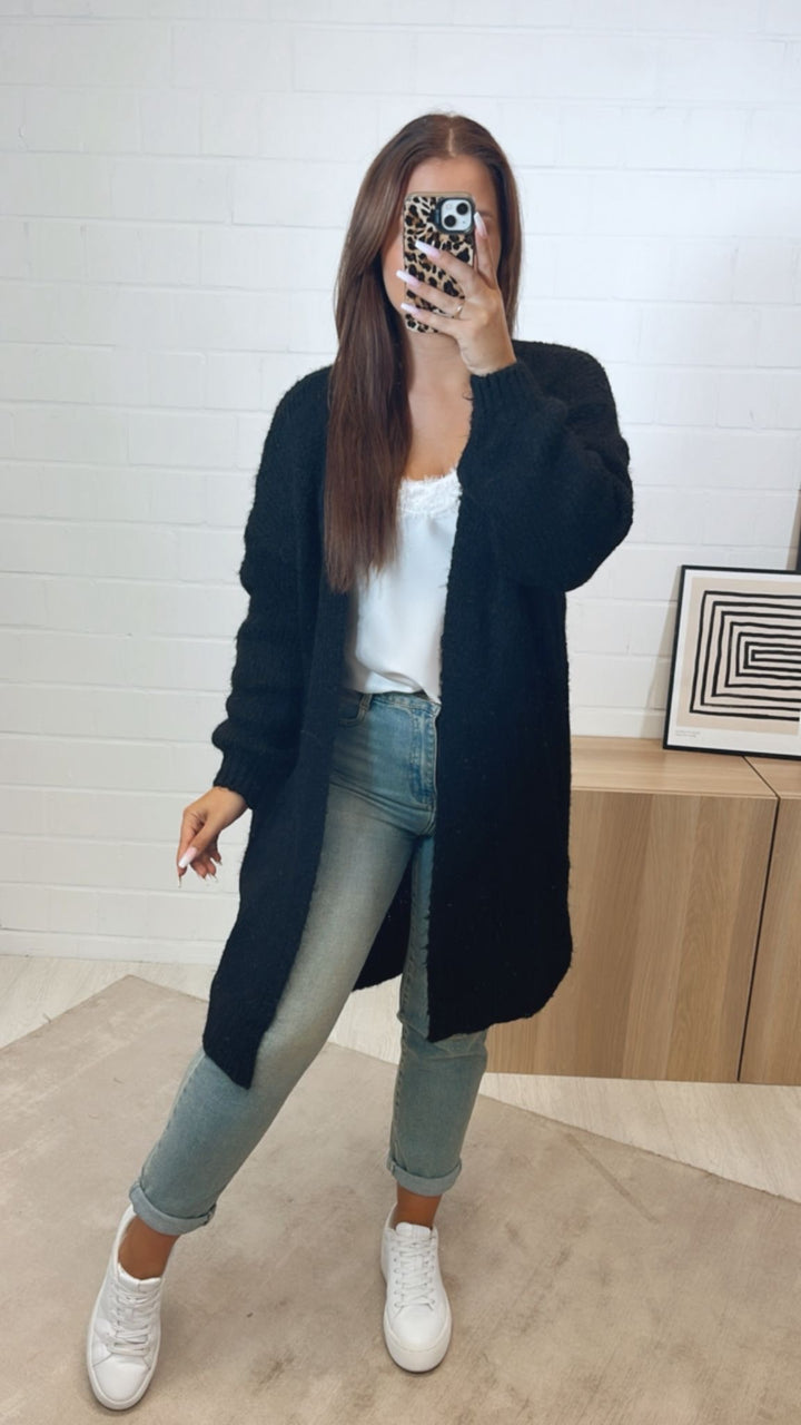 Kuscheliger Cardigan / schwarz Art.11295