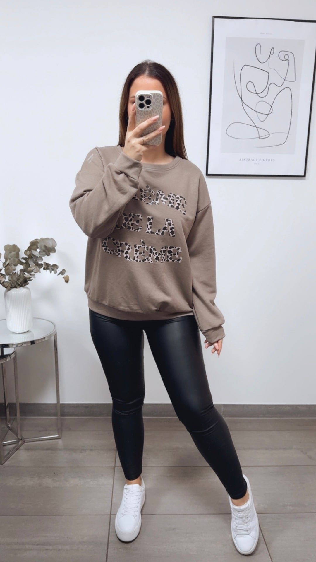 LEO Pullover " Créme de la Créme " / taupe Art. 13389