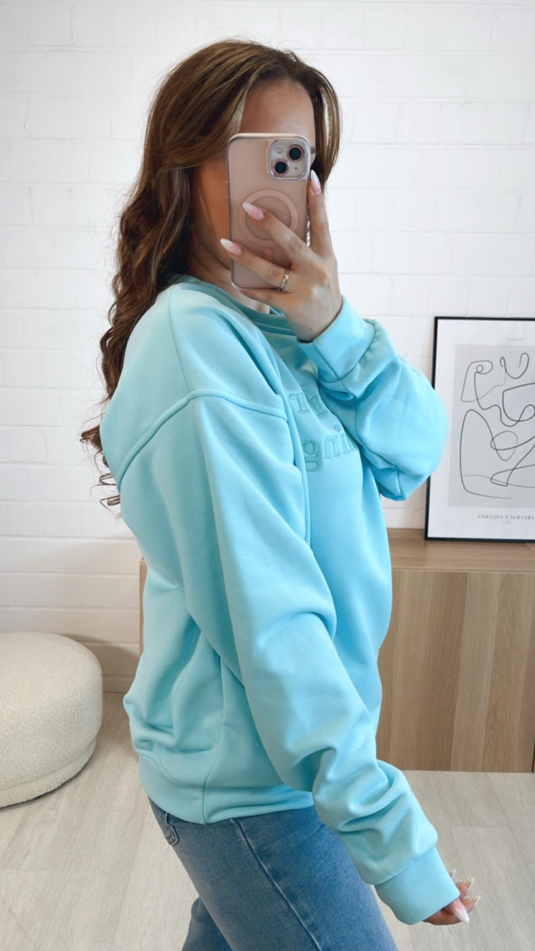 Pulli " peace before everything " / aqua Art. 9394