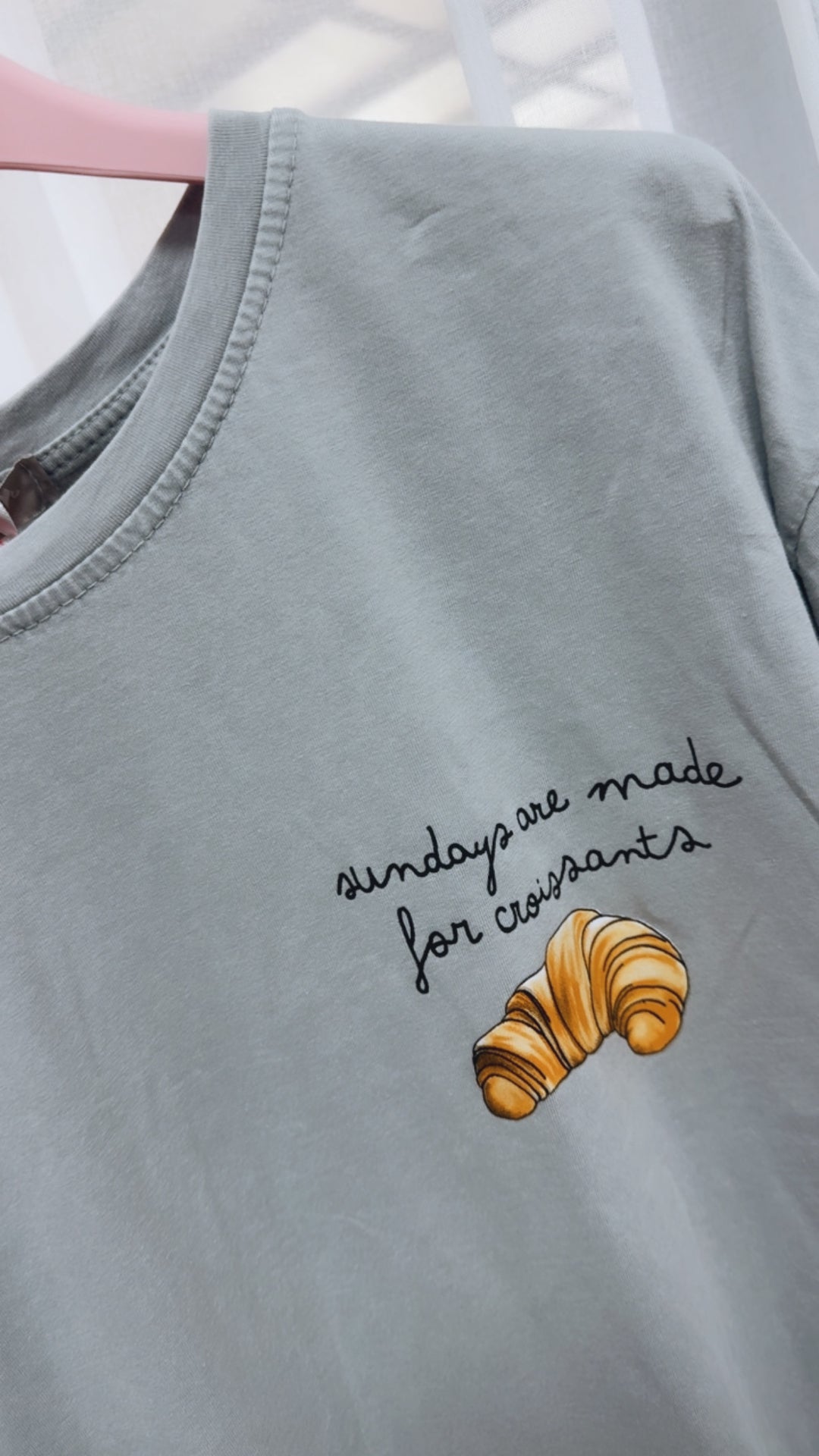T-Shirt " Sundays are made for " / hell grau Art. 14744