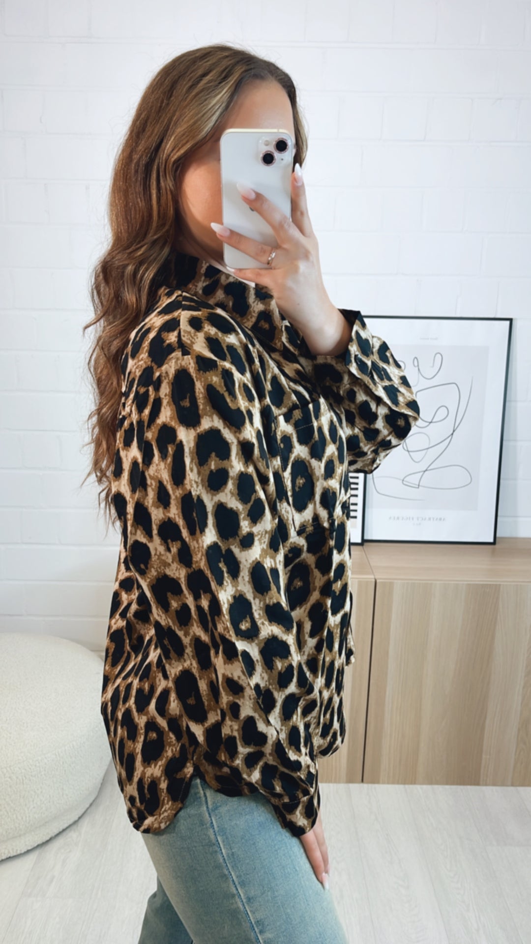 LEO Bluse mit Kragen / kräftiges Leo HELL Art. 9085