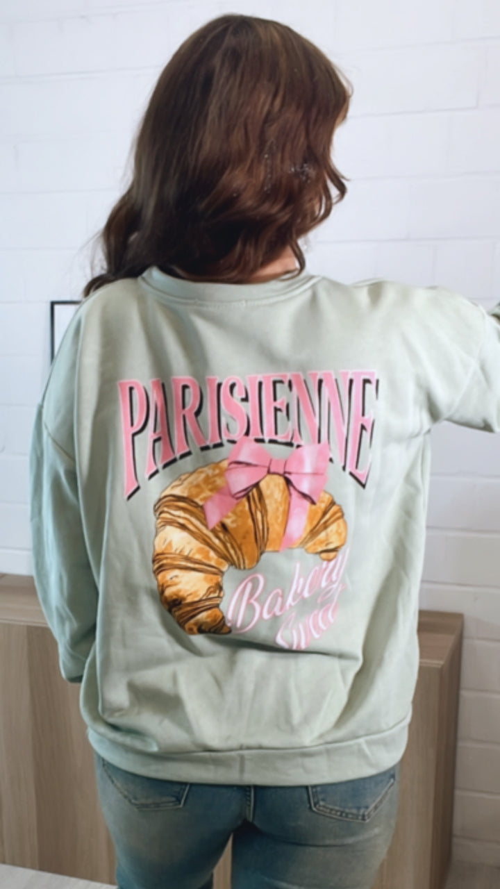 Pullover " Bakery " / soft matcha Art. 9585