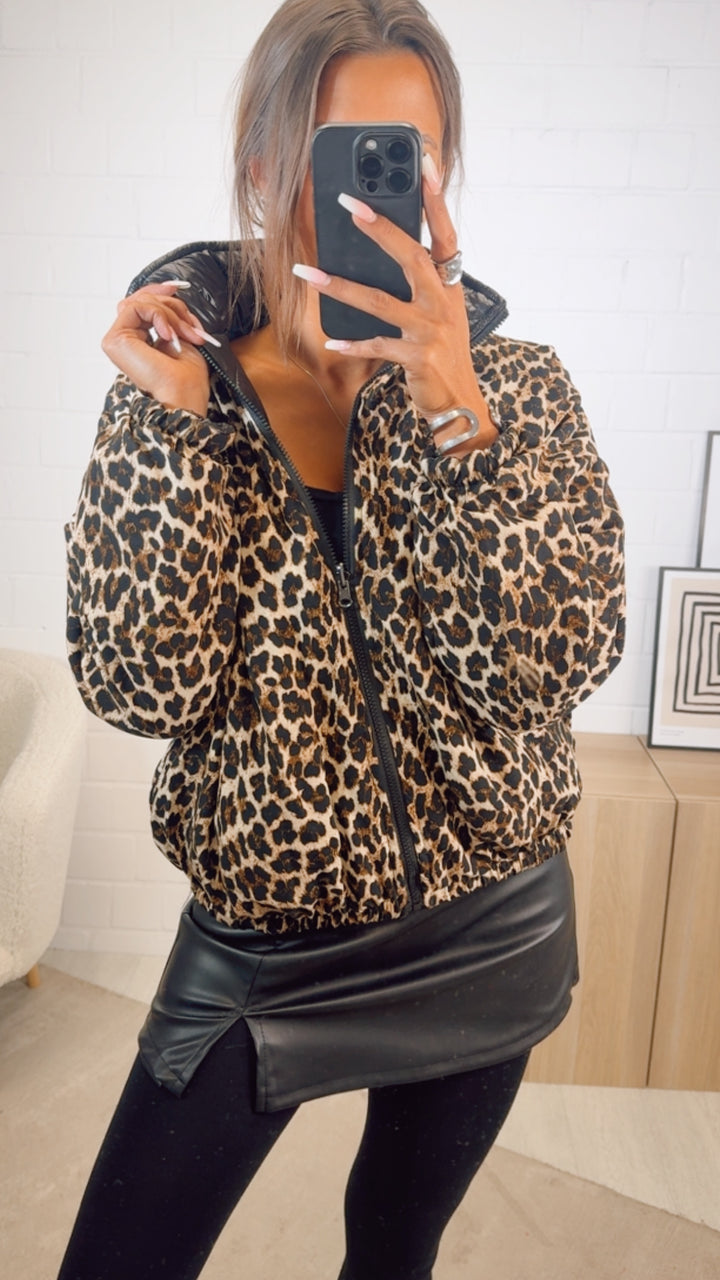 Wende Jacke Leo - Schwarz - glänzend / Leo - Schwarz Art. 12591