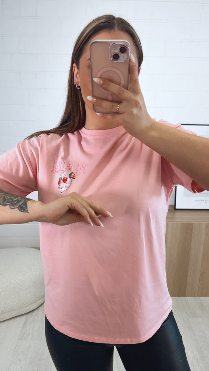 T-shirt " pink strawberry " / soft pink Art. 9540