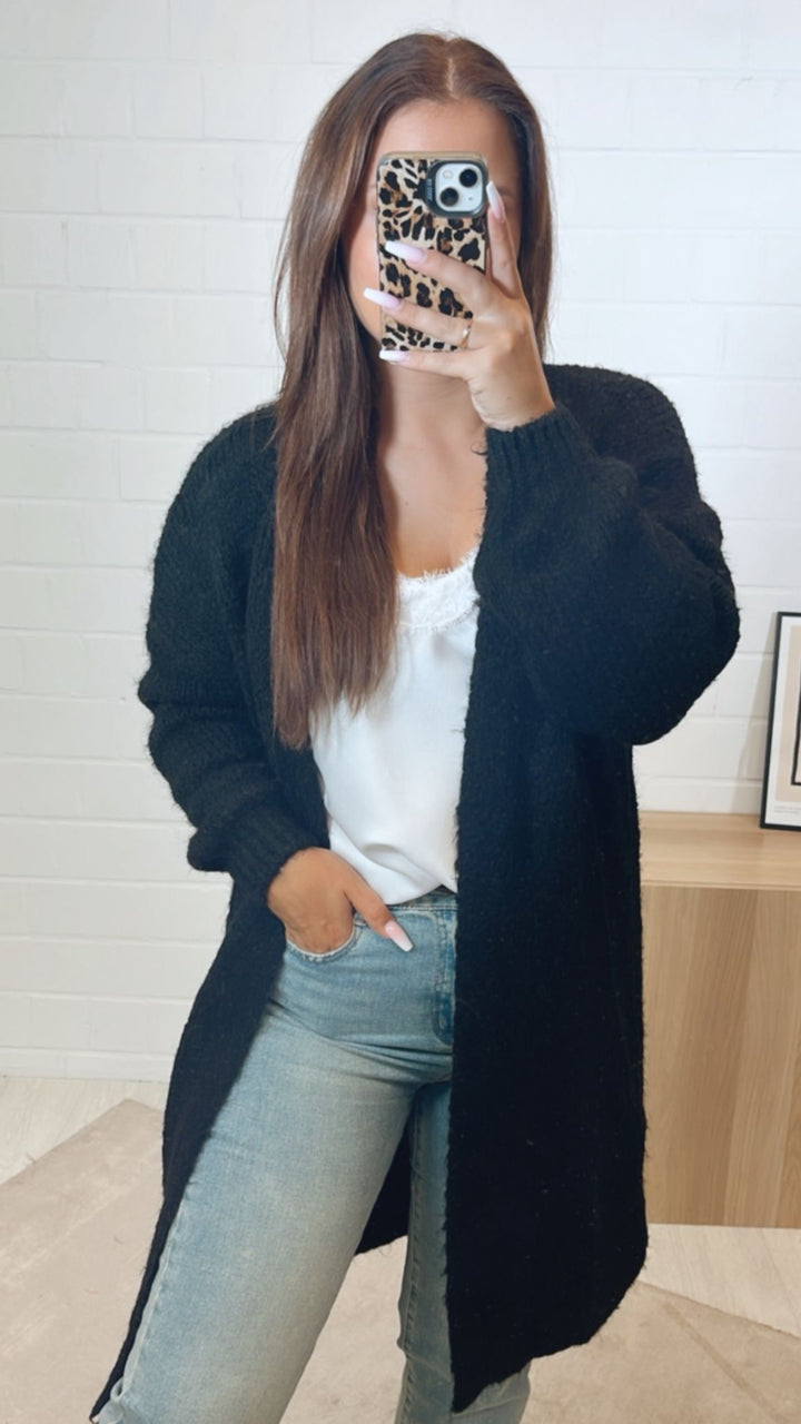 Kuscheliger Cardigan / schwarz Art.11295