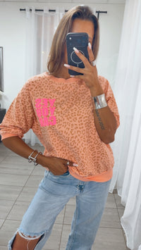 LEO Sweat Shirt " YYC " / soft apricot - light taupe Art. 15860