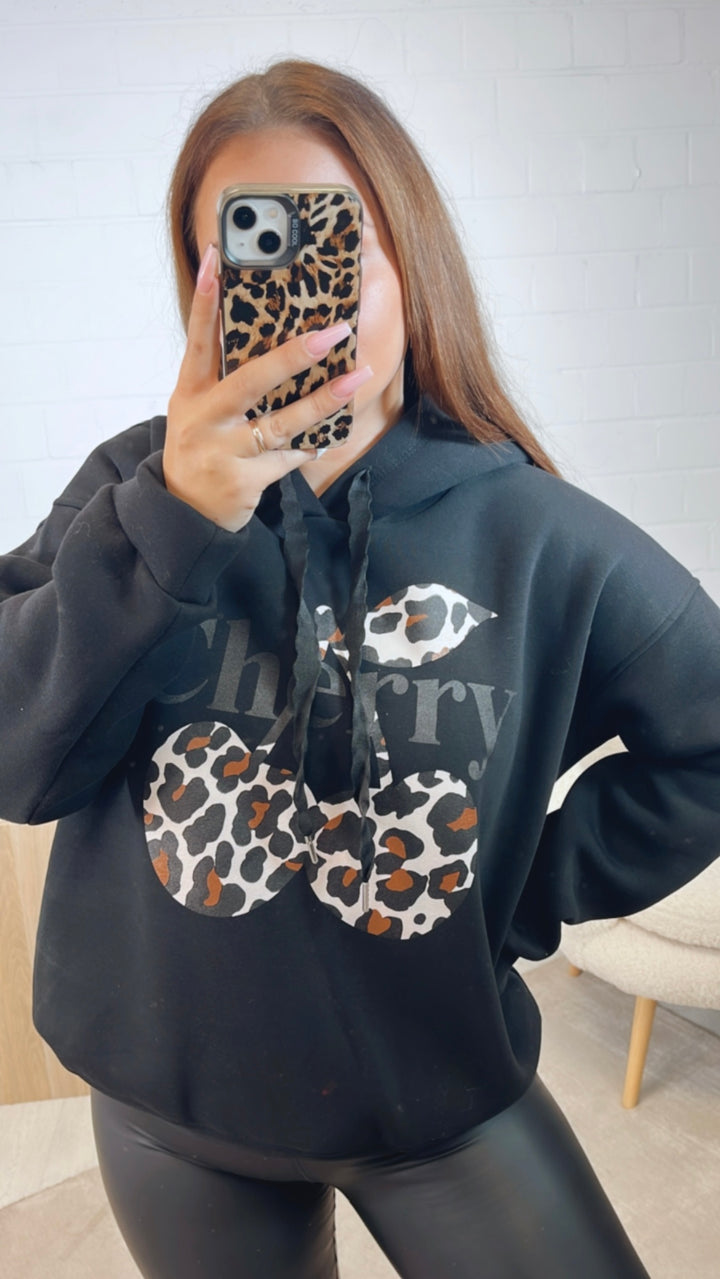 Cherry Leo Hoodie / schwarz Art. 12619