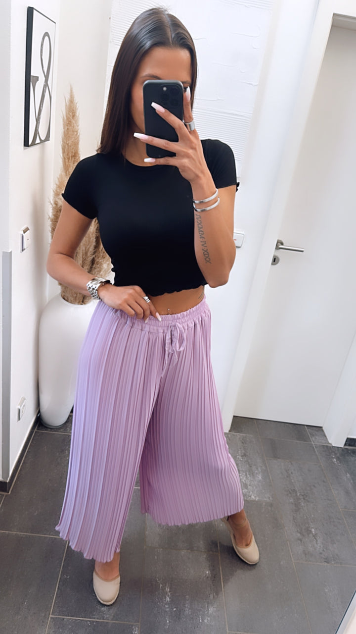 Plissee Hose  / flieder Art. 6060