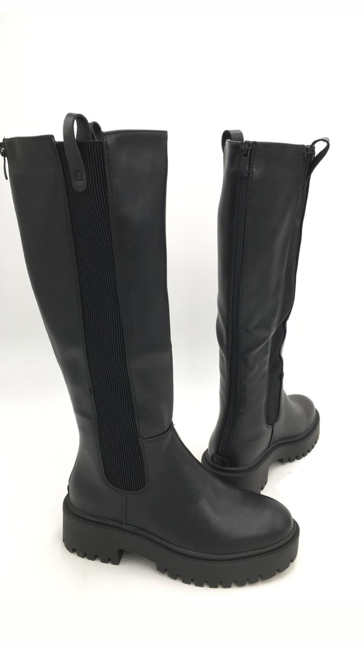 Stretch-Stiefel lang " A-976 " / schwarz Art. 122300