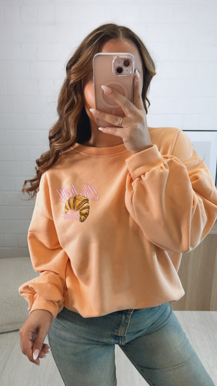 Pullover " Bakery " / soft peach Art. 9588