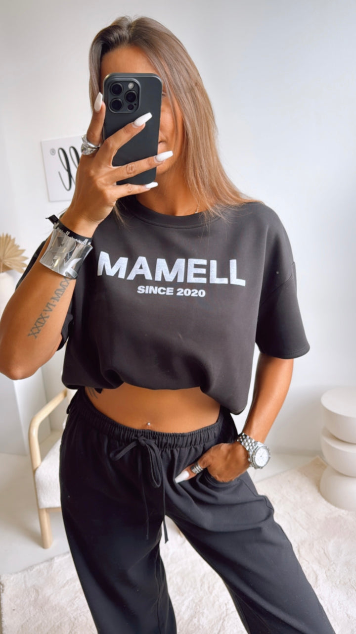 ORIGINAL " mamell " Statement T-Shirt / schwarz Art. 10889