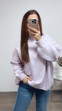 wollfreier Oversize Pullover / soft Flieder Art. 13770