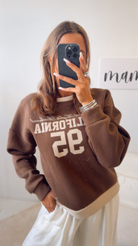 Pullover "California " / braun - creme Art. 12491
