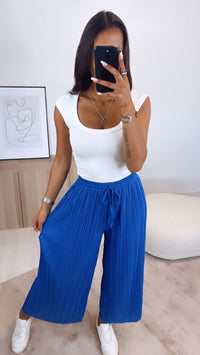 Hose Plissee / royal blau Art. 9268