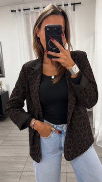 Leo Blazer/ Braun - Schwarz / Art.