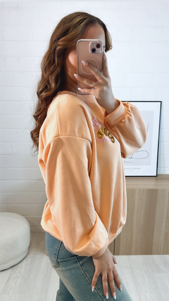 Pullover " Bakery " / soft peach Art. 9588