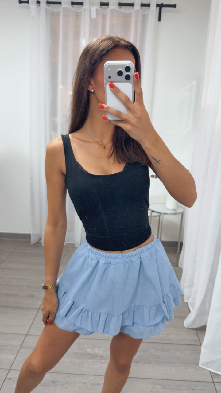 Volant Skort / Hosen Rock / hell blau Art. 15864