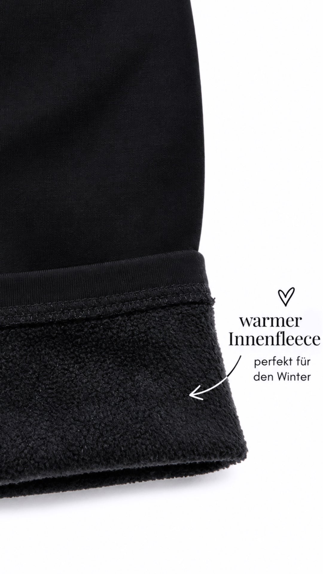 Thermo Leggings mit Fleece Innenfutter " Z8612 " / schwarz Art. 16638