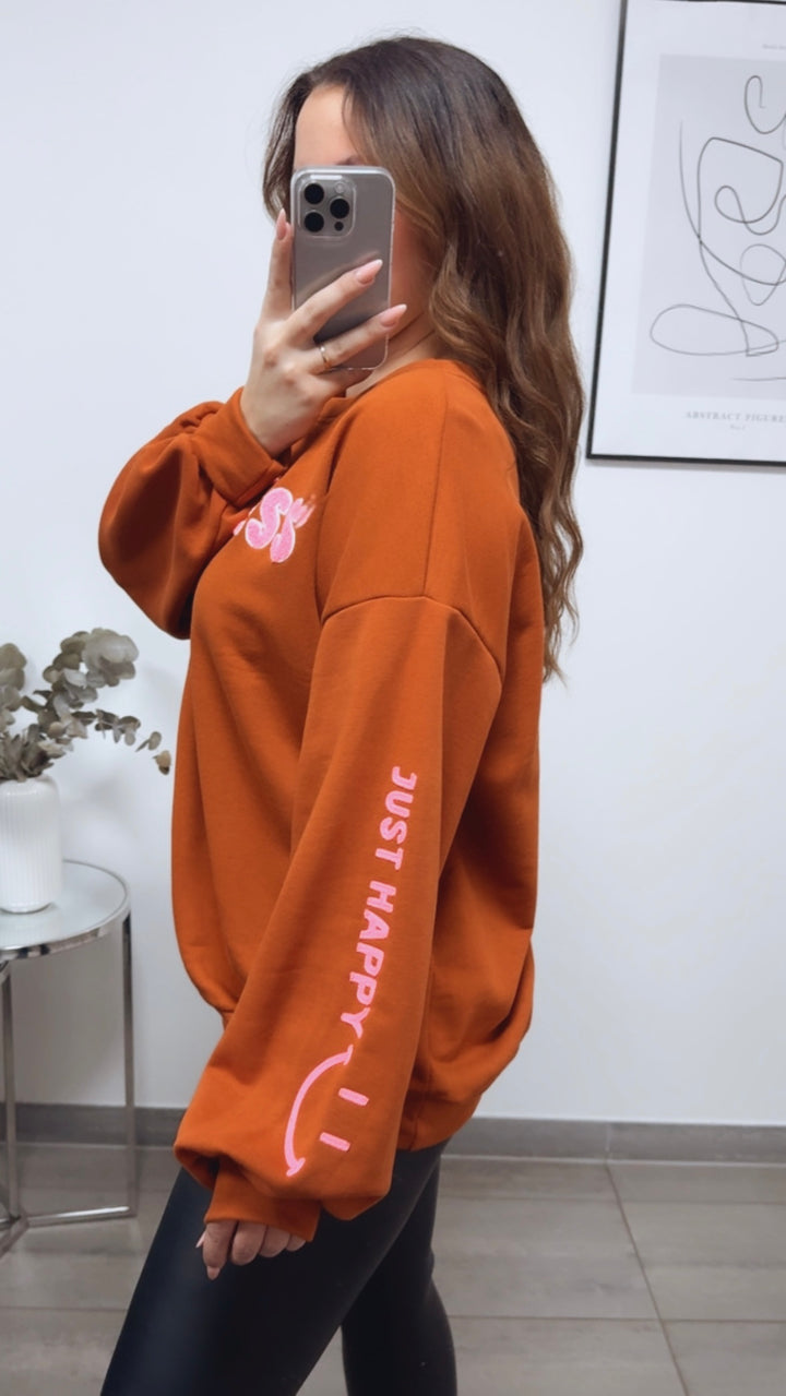 HAPPINESS Sweater / rost - soft pink Art. 13148